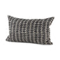 Light Gray And Black Lumbar Throw Pillow Cover