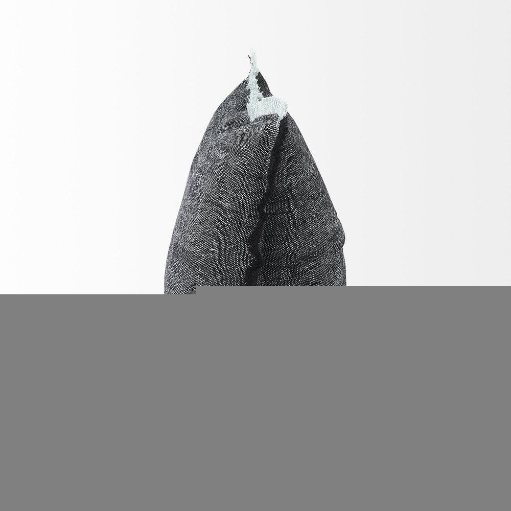 20" Gray Linen Throw Pillow Cover