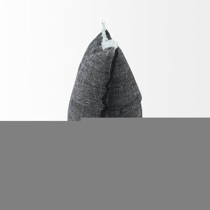 20" Gray Linen Throw Pillow Cover
