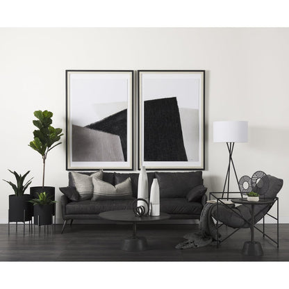 14" X 26" Dark Gray And Light Gray Striped Linen Lumbar Throw Pillow Cover