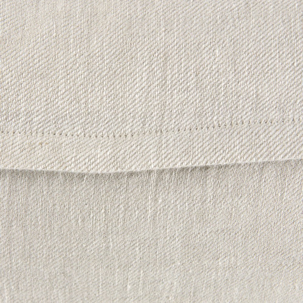 14" X 26" Beige Linen Throw Pillow Cover