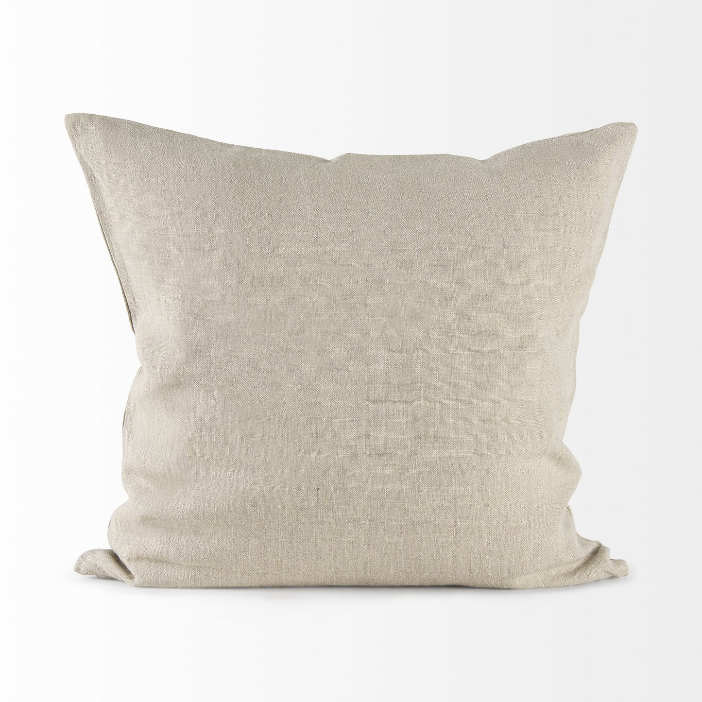 Beige And White Patterned Pillow Cover