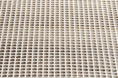 2' x 8' Ivory Striped Weave Non Slip Rug Pad