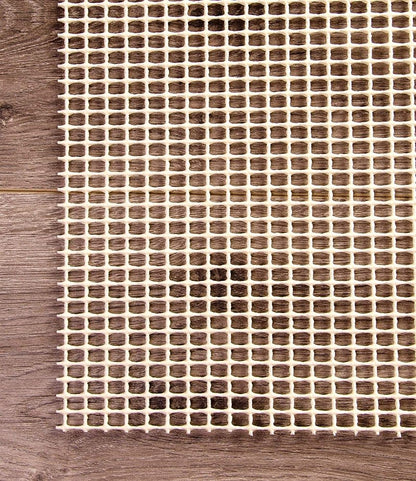 6' x 9' Ivory Striped Weave Non Slip Rug Pad