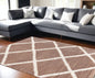 3' X 5' Beige Geometric Area Rug