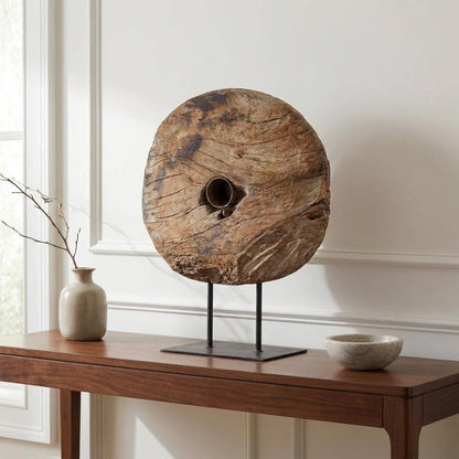 26" Brown Tabletop Sculpture