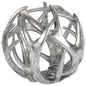 7" Silver Metal Tabletop Sculpture