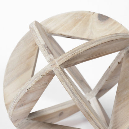 7" Brown Metal Tabletop Sculpture