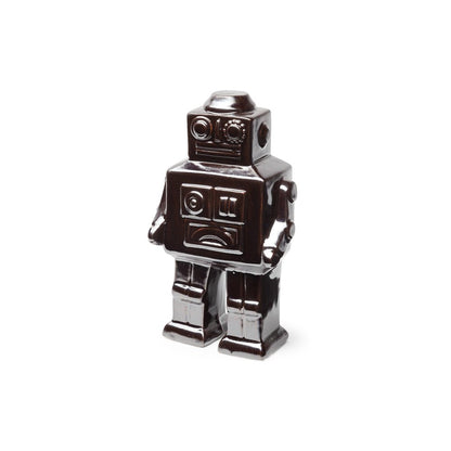 7" Silver Metal Robot Shaped Sculpture
