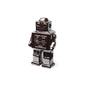 7" Silver Metal Robot Shaped Sculpture