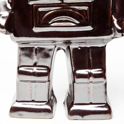 7" Silver Metal Robot Shaped Sculpture