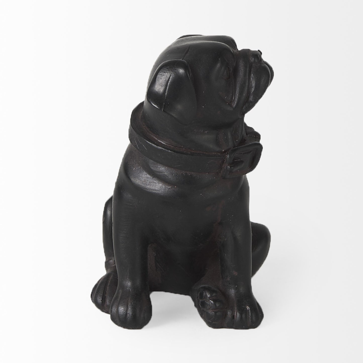 6" Brown Metal Dog Tabletop Sculpture