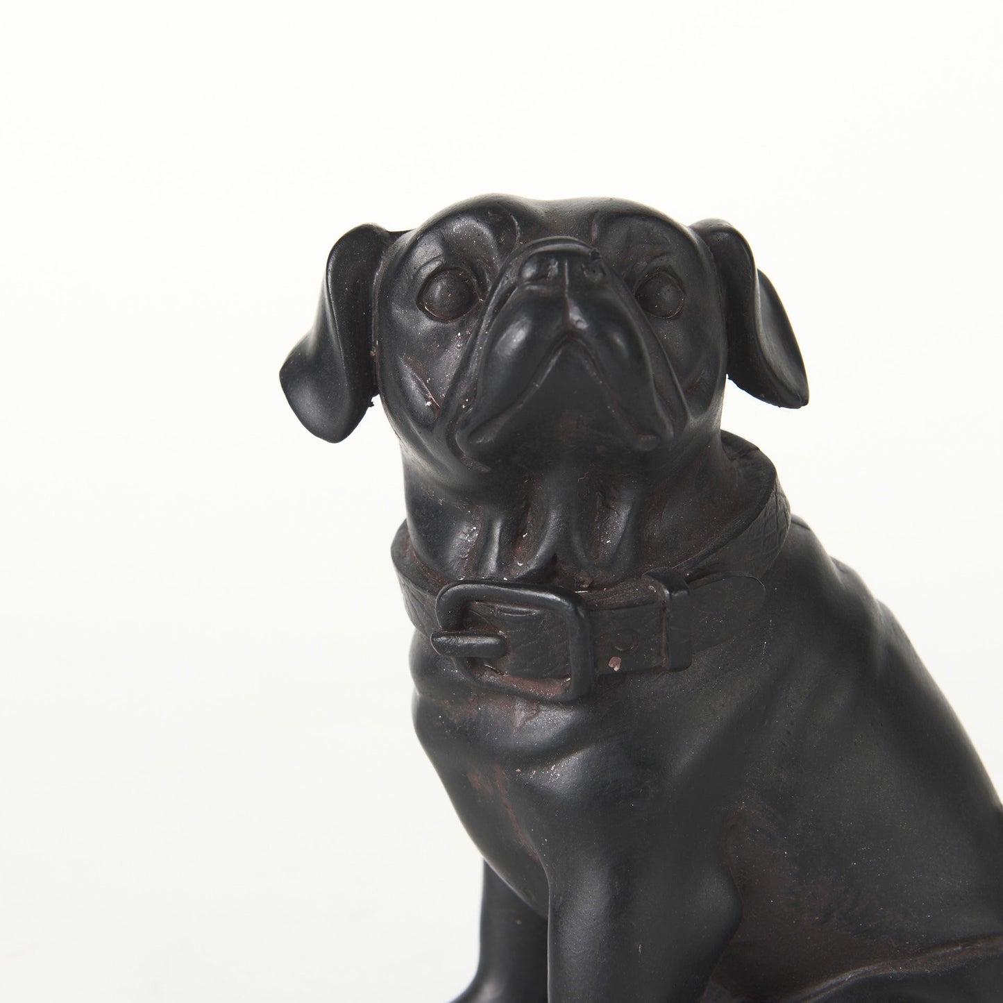 6" Brown Metal Dog Tabletop Sculpture