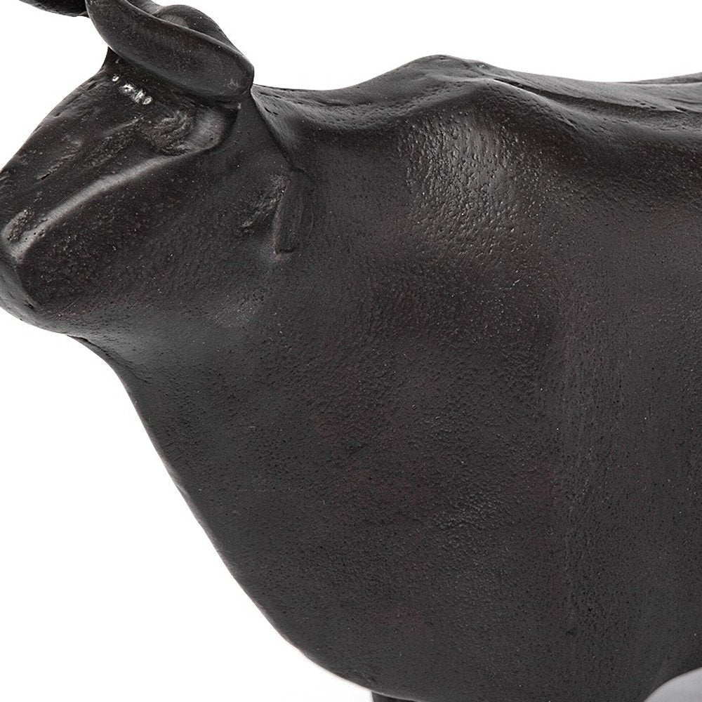 6" Black Metal Tabletop Sculpture