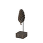 11" Golden Brown Resin Pinecone Tabletop Sculpture