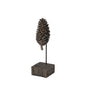 11" Golden Brown Resin Pinecone Tabletop Sculpture