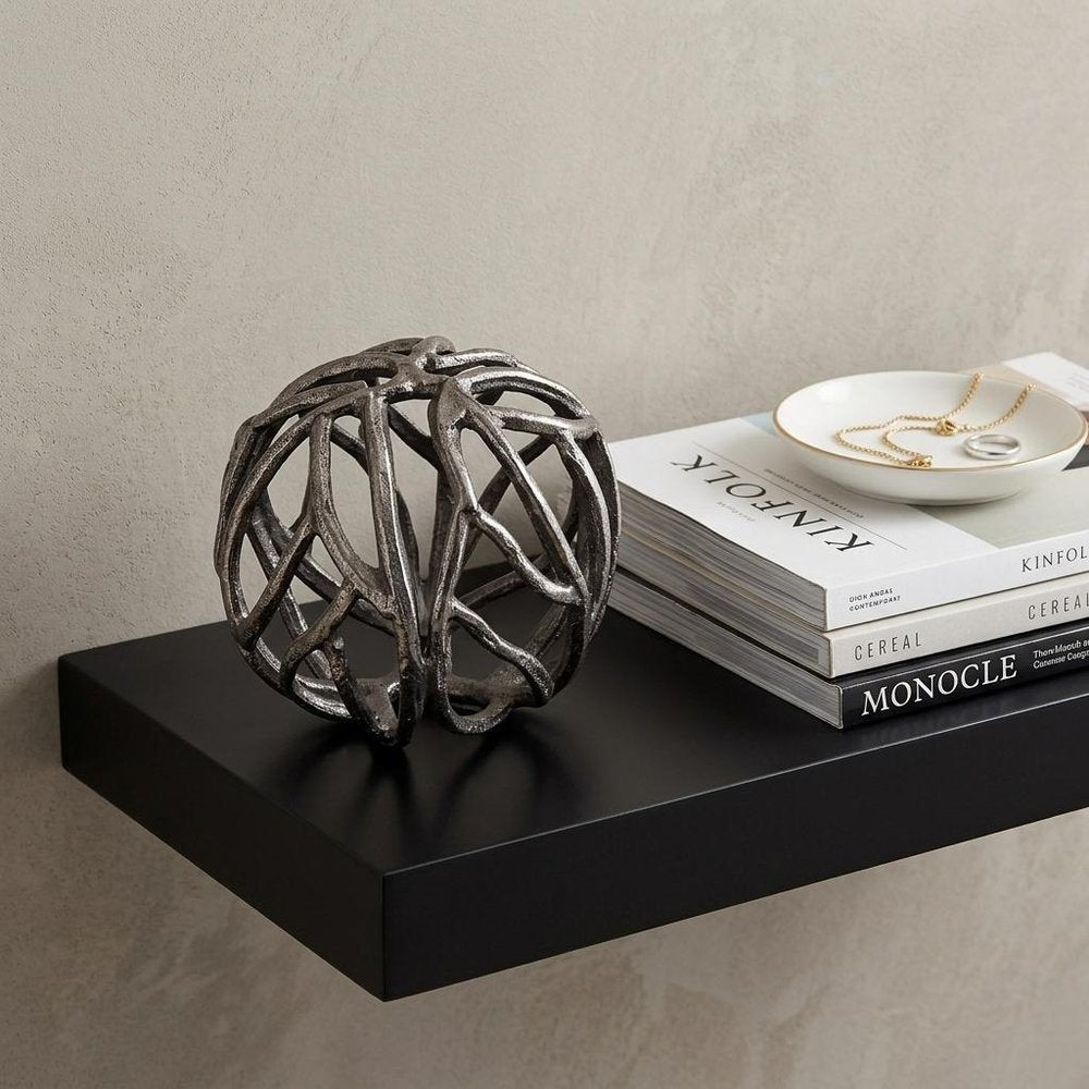 Silver Metal Tree Branch Sculpture