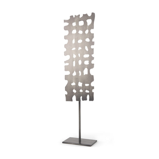 Gray Metal Decor Piece