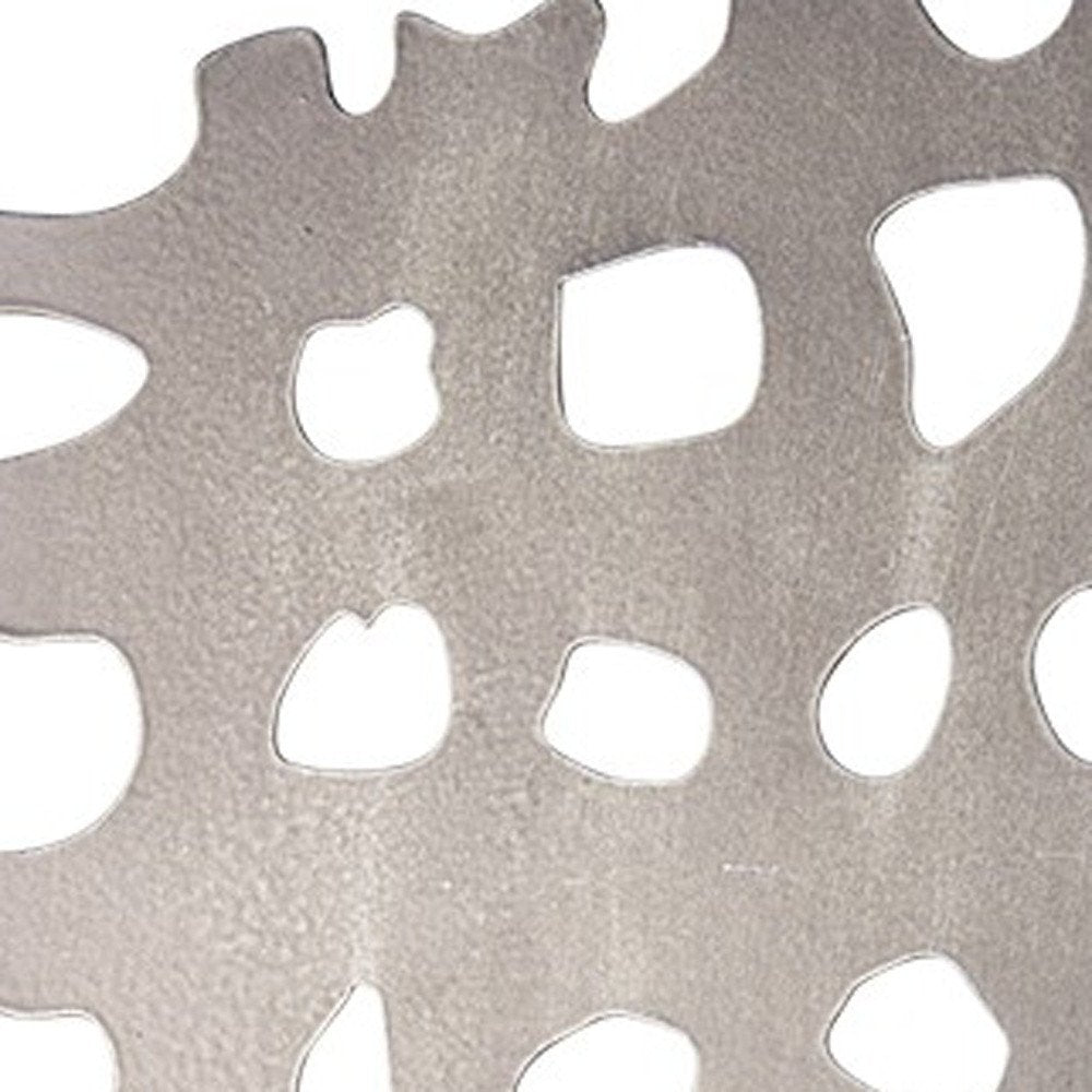 21" Gray Metal Tabletop Sculpture