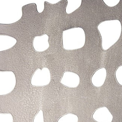 21" Gray Metal Tabletop Sculpture