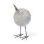 8" Off White Resin And Metal Snipe Bird Tabletop Sculpture