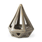 Khaki Crackle Glaze Ceramic Conical Sculpture