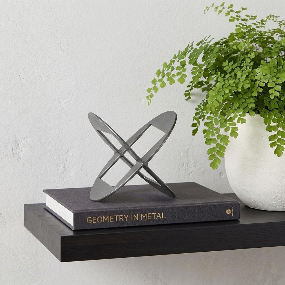6" Black Cast Iron Tabletop Sculpture