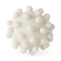 6" Ivory Resin Knobby Nubs Orb Tabletop Sculpture