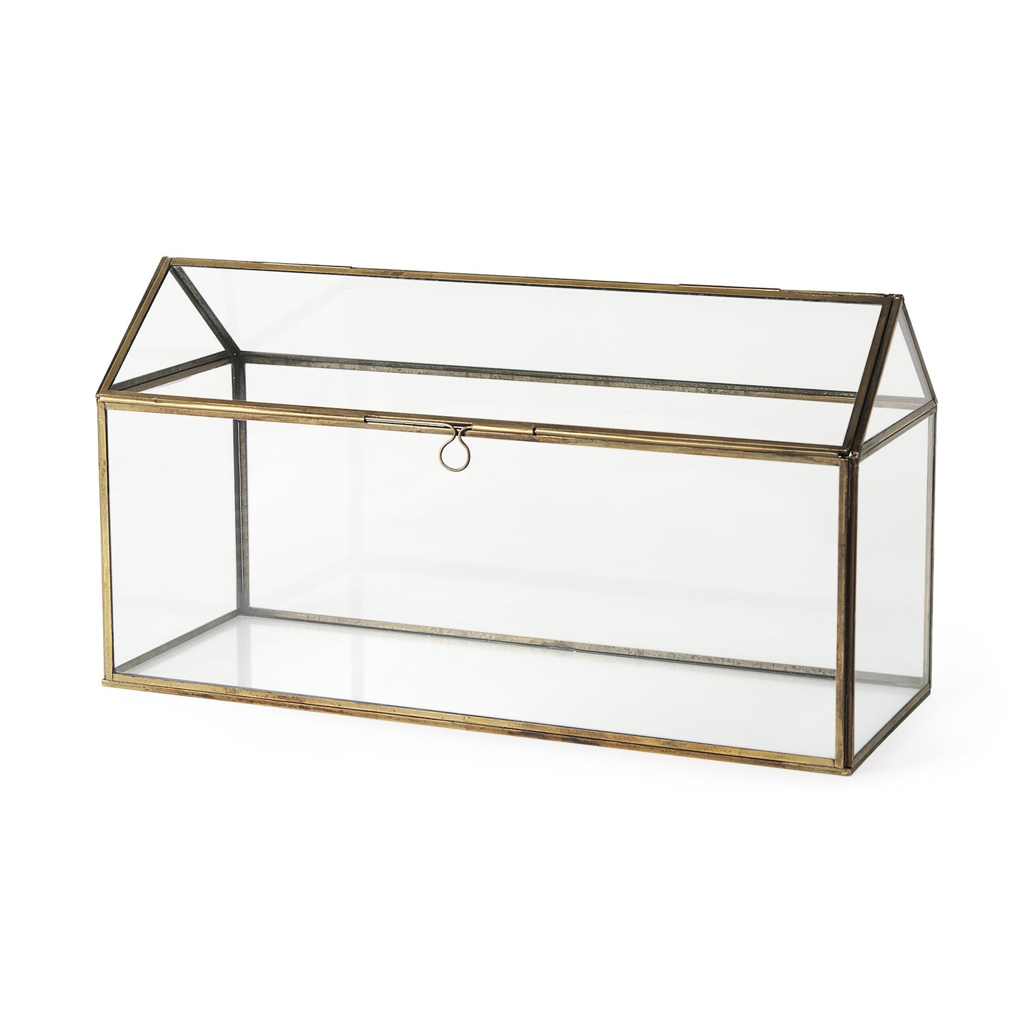 6" Gold Glass Desk Organizer