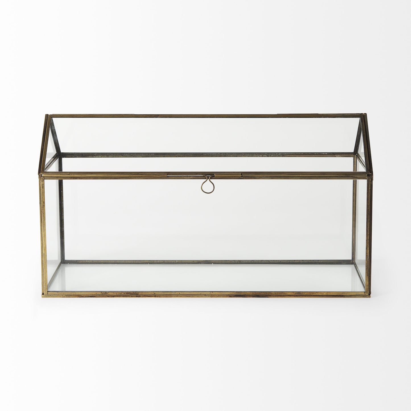 6" Gold Glass Desk Organizer