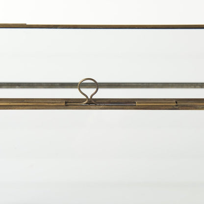 6" Gold Glass Desk Organizer