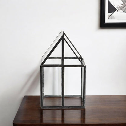 Petite House Shaped Glass Terrarium