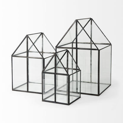 House Shaped Glass Terrarium