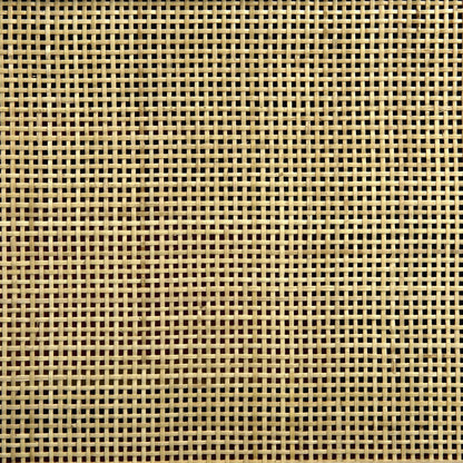 Set of Two Brown And Natural Cane And Solid Wood Box With Lid