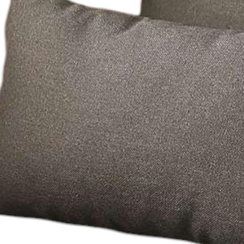 Set Of 4 Black Jacquard Lumbar Pillow Covers