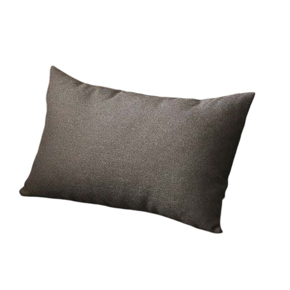 Set Of 4 Black Jacquard Lumbar Pillow Covers