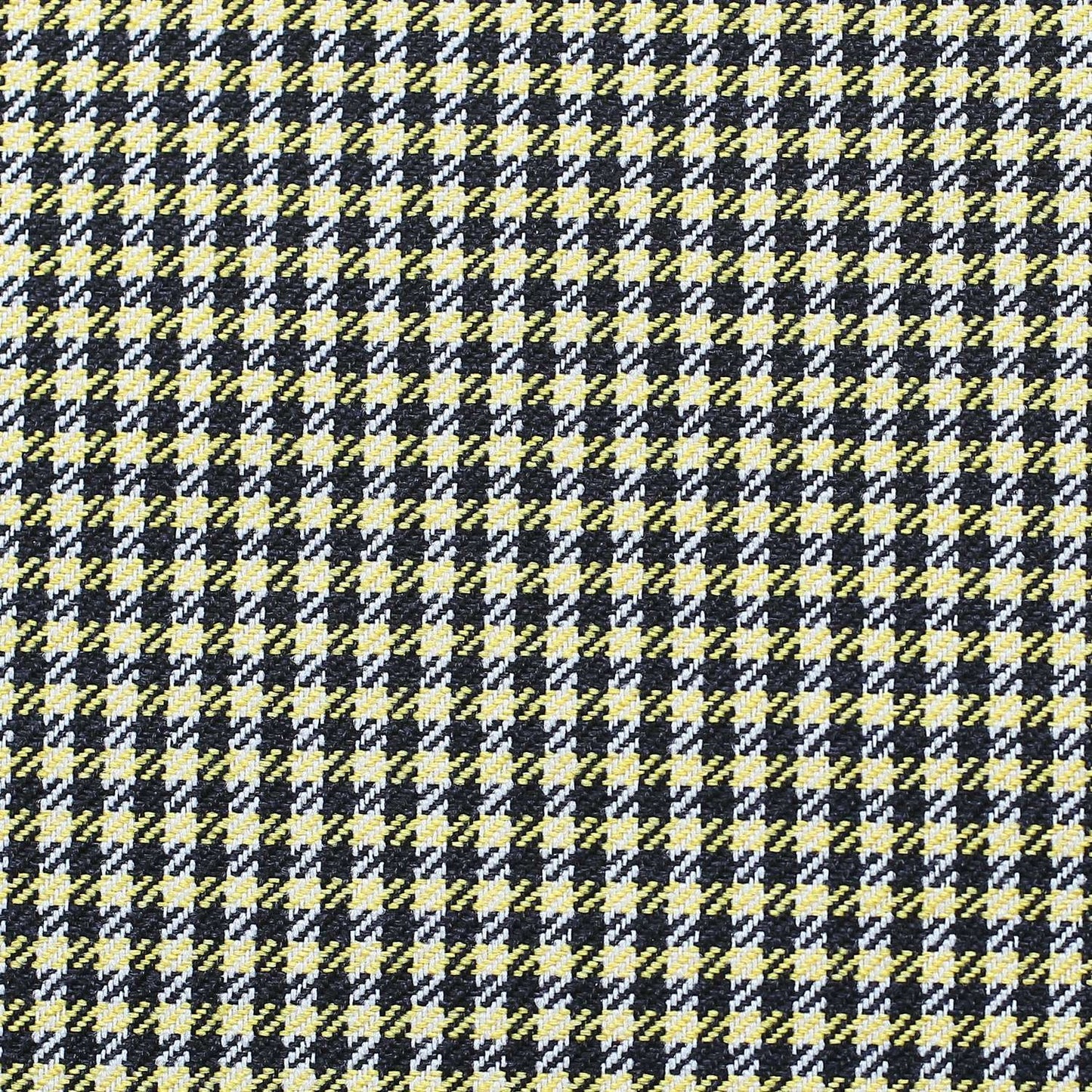 Set Of 4 Yellow Houndstooth Lumbar Pillow Covers