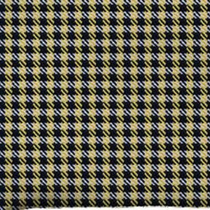Set of Two 12" X 20" Yellow and Black Houndstooth Polyester Zippered Pillow Cover