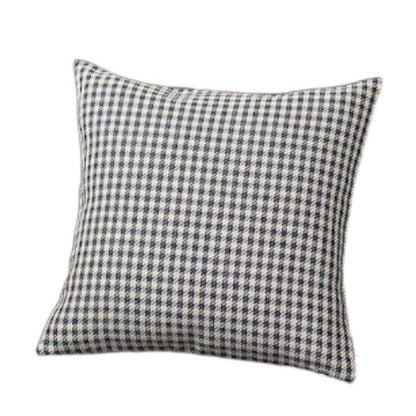 Set Of 2 Blue Houndstooth Pillow Covers