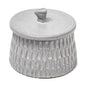 5" Gray Ceramic Box With Lid