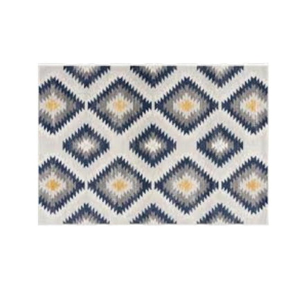 2' X 6' Blue Ikat Kilim Area Rug
