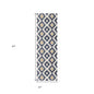 2' X 4' Blue Ikat Kilim Area Rug