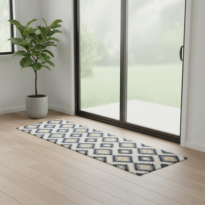 8' X 10' Blue Ikat Kilim Area Rug