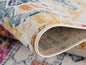 15' Gold And Ivory Southwestern Runner Rug