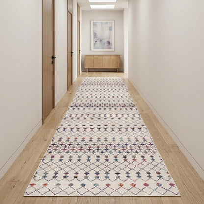 2' X 4' Blue and Ivory Ikat Area Rug