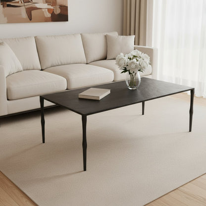 22" Black Iron Coffee Table