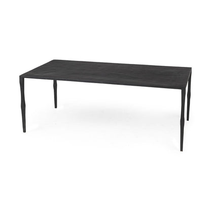 22" Black Iron Coffee Table