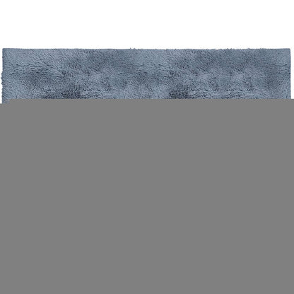4' X 5' Gray Shag Power Loom Non Skid Area Rug