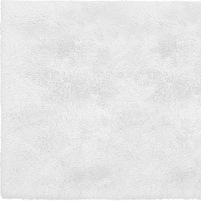 4' X 5' White Power Loom Area Rug