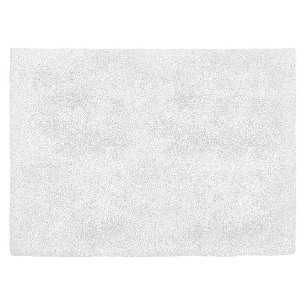 4' X 5' White Power Loom Area Rug